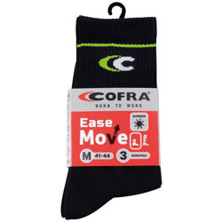 Κάλτσες Εργασίας Cofra Easemove Summer black/lime σετ 3 ζευγάρια