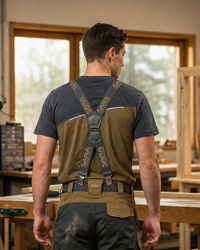 Ελαστικές Τιράντες Εργασίας Sara Workwear brown/charcoal